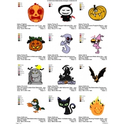 12 Halloween Embroidery Designs Collection 03